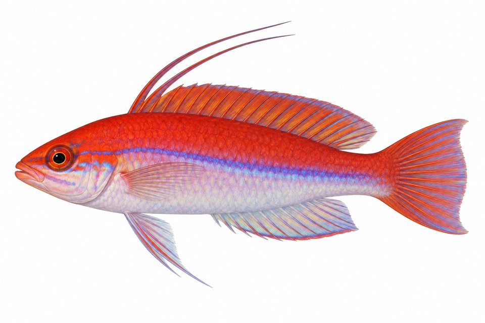 Ruby longfin fairy wrasse